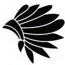 USA Native Indian Headdress Feathers SVG File For Cricut Craftpi