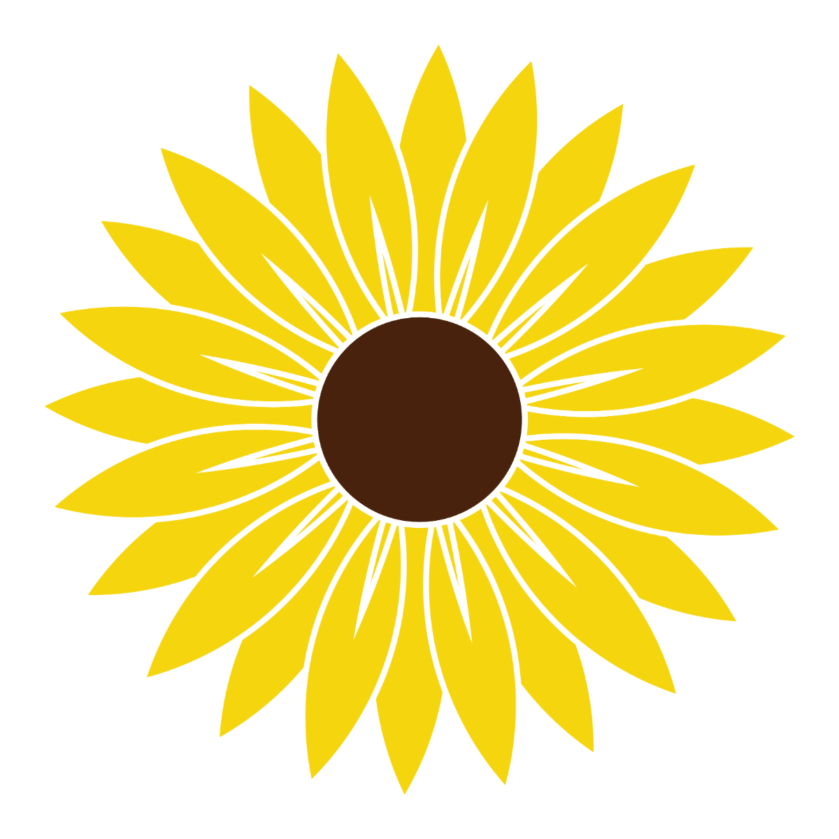 Sunflower SVG PNG PSD DXF Files Craftpi