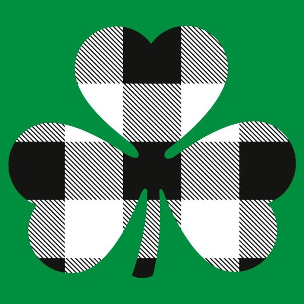 black plaid shamrock clipart ur996m1 3