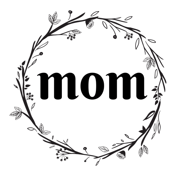 mom floral wreath