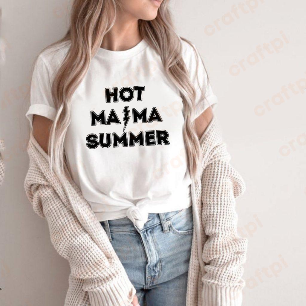 ACDC Hot Mama Summer Outline SVG File for Cricut | Craftpi
