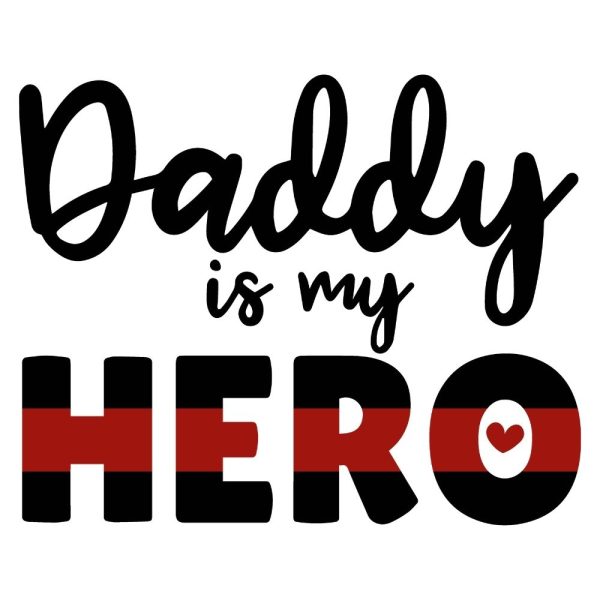 daddy is my hero svg ur1174m1