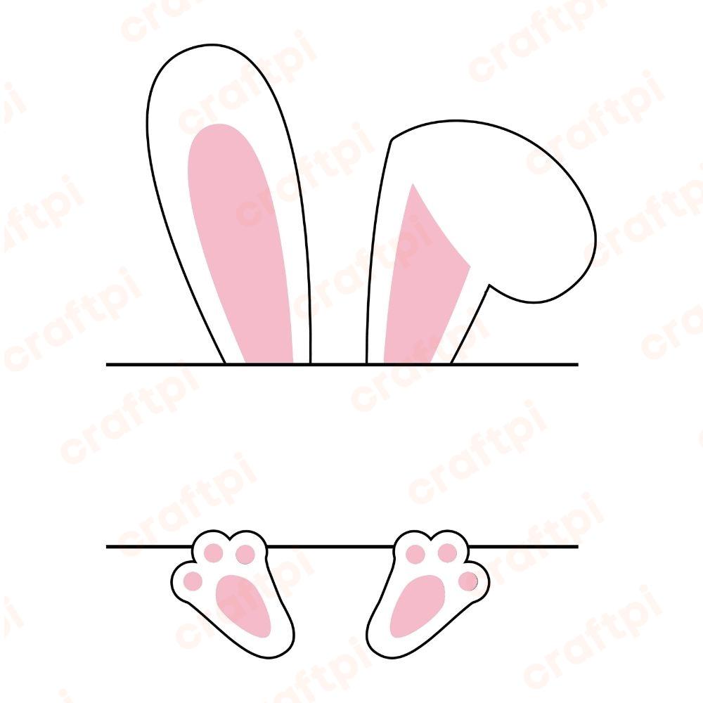 easter bunny monogram u1197r1450m1