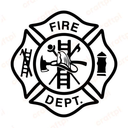 Hero Heart Firefighter SVG File for Cricut & Silhouette | Craftpi