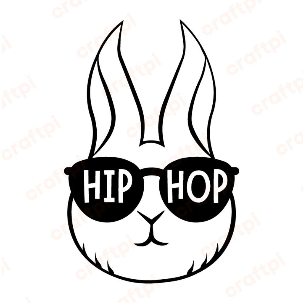 hip hop bunny easter svg ur1429m1