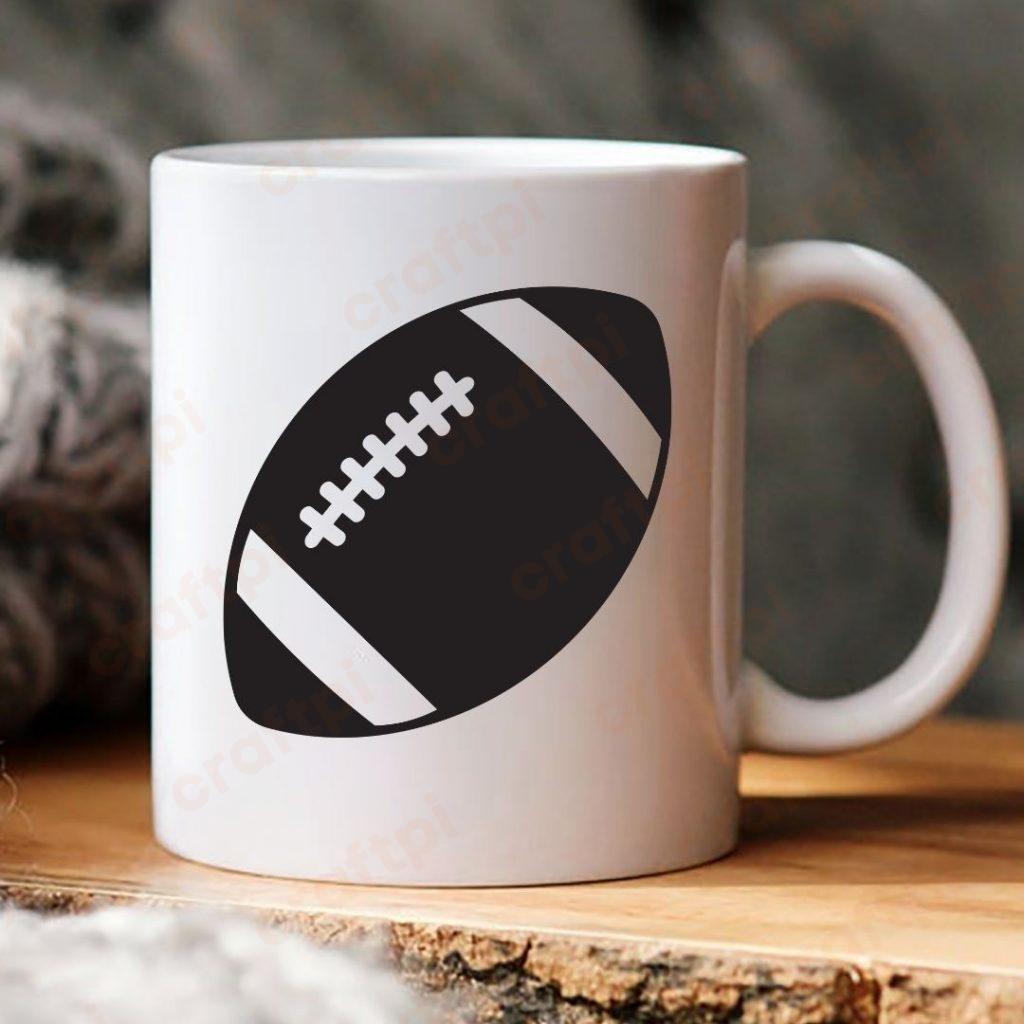 American Football Ball Vector SVG File for Cricut | Craftpi