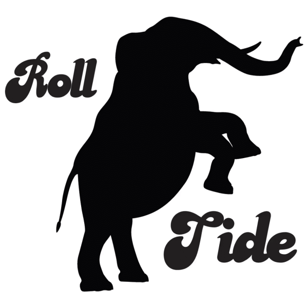 roll tide with bama elephant