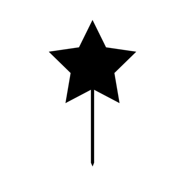 Simple Star Cake Topper SVG File for Cricut & Silhouette | Craftpi