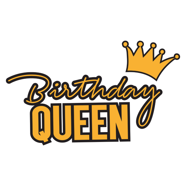 yellow birthday queen crown