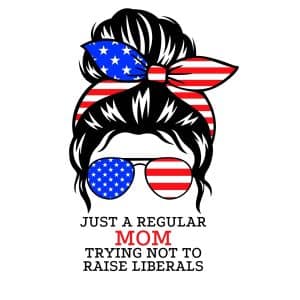 American Just a Regular Messy Bun SVG File for Cricut