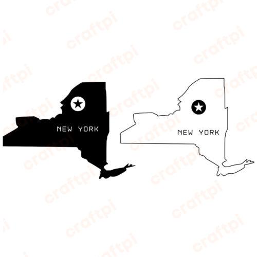 new york state map u1544r1916m1