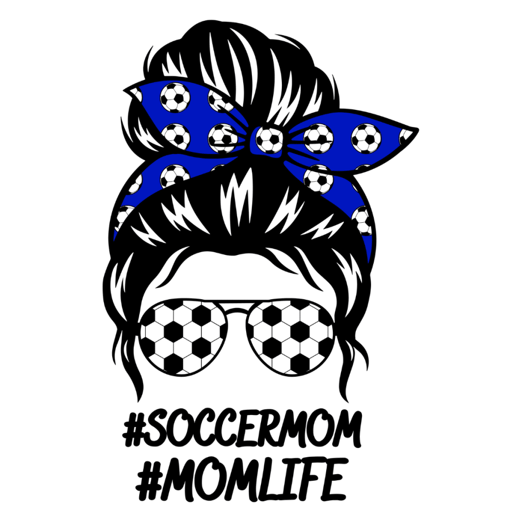 Soccer Mom Life Messy Bun Svg File For Cricut And Silhouette Craftpi