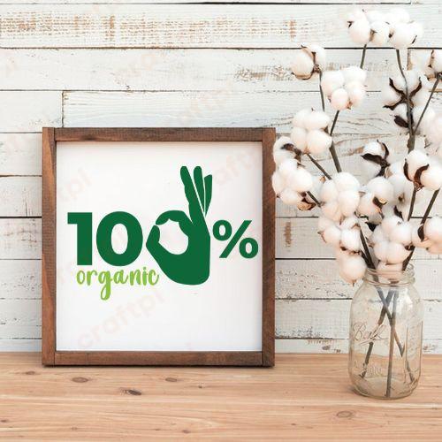 100 Organic Logo 4