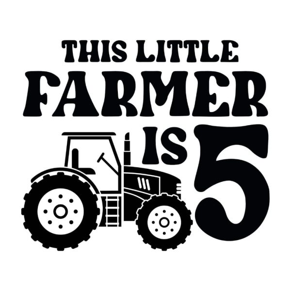 5th Birthday Tractor Farmer