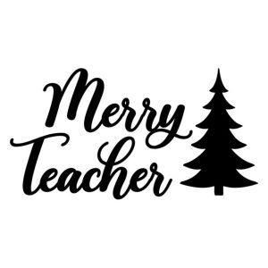 Merry Teacher SVG, PNG, JPG, PSD, DXF, AI Files