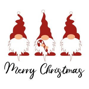 Merry Christmas Gift Gnome SVG, PNG, JPG, PSD, DXF, AI Files