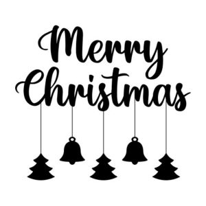 Merry Christmas Ornament SVG, PNG, JPG, PSD, DXF, AI Files