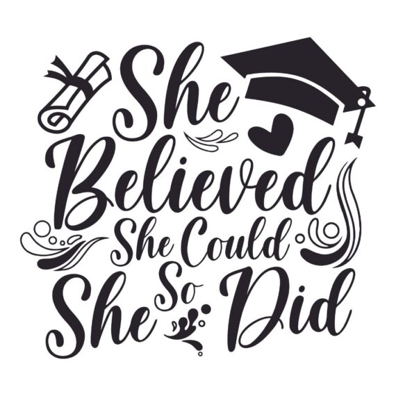 Graduation, You Did It SVG, PNG, JPG, PSD, DXF Files | Craftpi