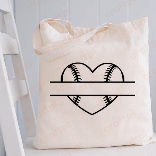 Baseball Heart Monogram 3
