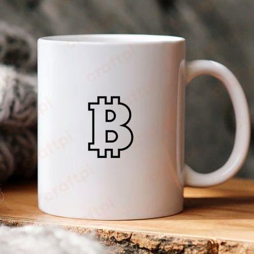 Bitcoin Icon Outline 6