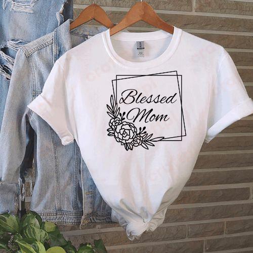 Blessed Mom Floral Square 2