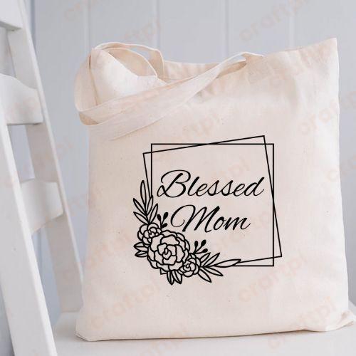 Blessed Mom Floral Square 3