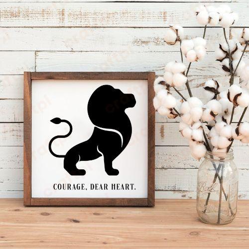 Courage Dear Heart with Lion Trinket5