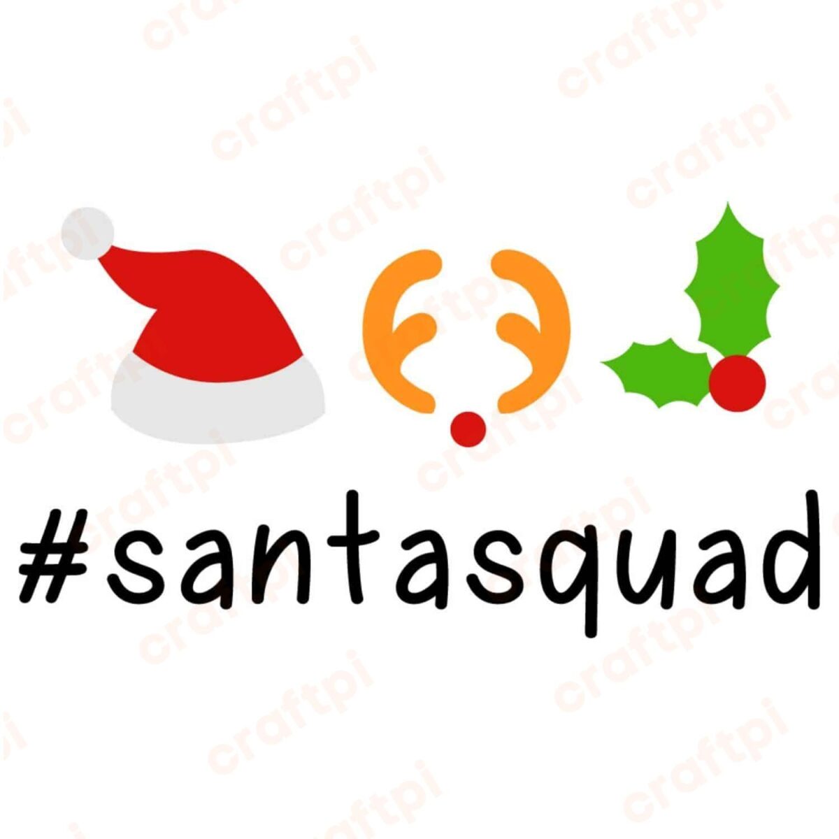 Santa Squad SVG, PNG, JPG, PSD, DXF Files
