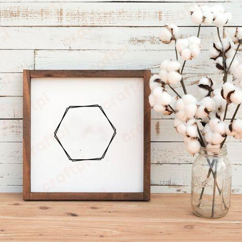 Doodle Hexagon Frame 5