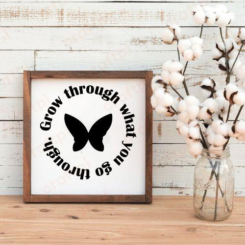Grow Through What You Go Through Butterfly 4