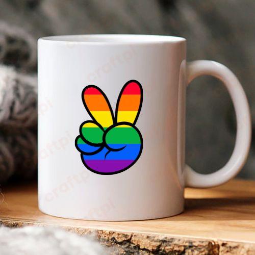 LGBTQ Peace Hand 6