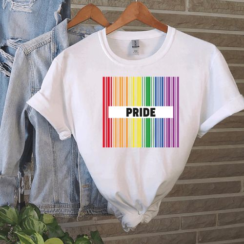 LGBTQ Pride Barcode SVG, PNG, JPG, PSD, DXF Files | Craftpi