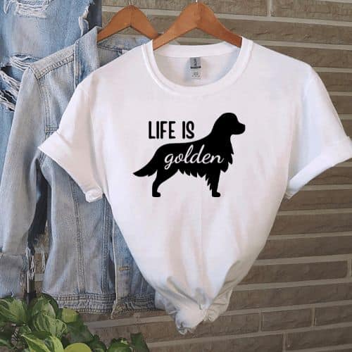 Life Is Golden Retriever SVG, PNG, JPG, PSD, DXF Files | Craftpi