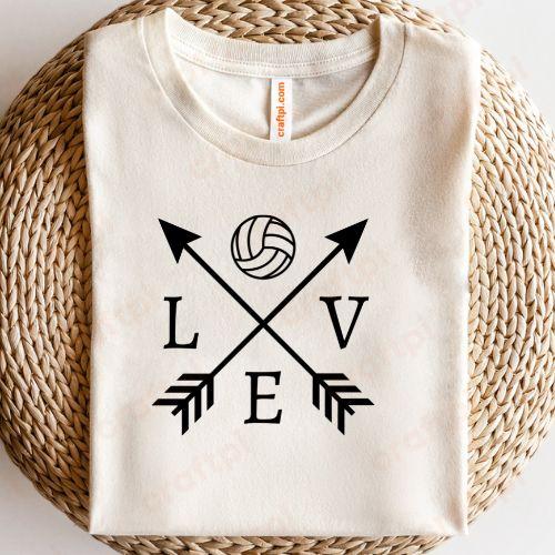 Love Volleyball Arrow 1
