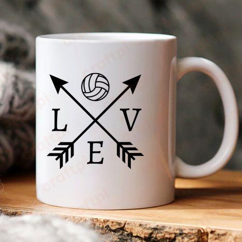 Love Volleyball Arrow 6