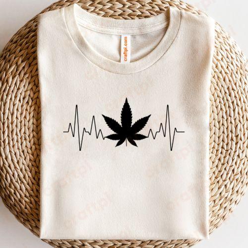 Marijuana Leaf Heartbeat 1