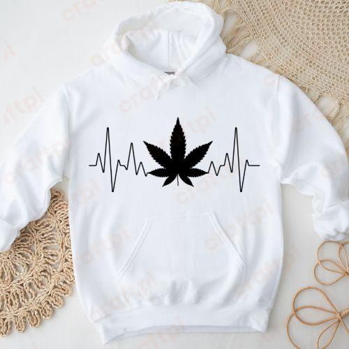 Marijuana Leaf Heartbeat 4