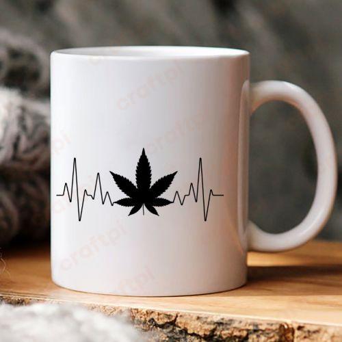 Marijuana Leaf Heartbeat 6
