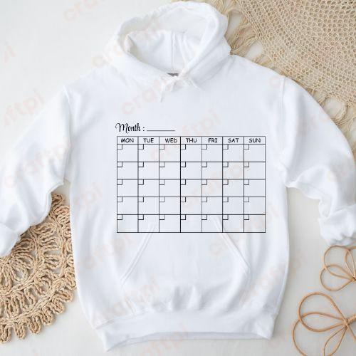 Planner Month Blank Calendar 4