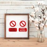 Private No Entry Sign SVG, PNG, JPG, PSD, DXF Files | Craftpi