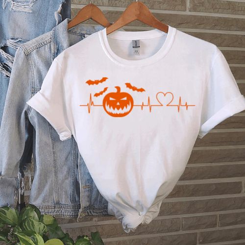 Pumpkin Heartbeat SVG, PNG, JPG, PSD, DXF Files | Craftpi