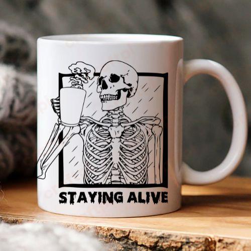 Skeleton Drinking Coffee 6