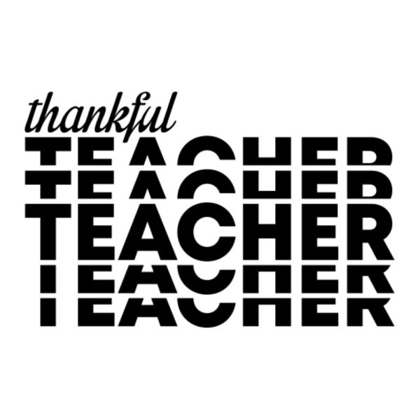 Stacked Thankful Teacher
