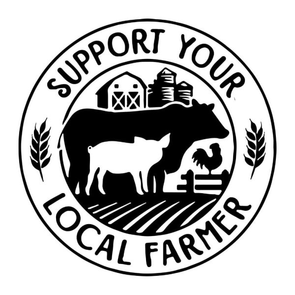 Support Your Local Farmer Decal 1