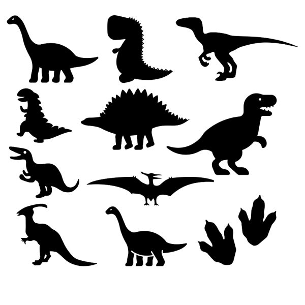 Dinosaurs Bundle SVG, PNG, JPG, PSD, DXF Files | Craftpi