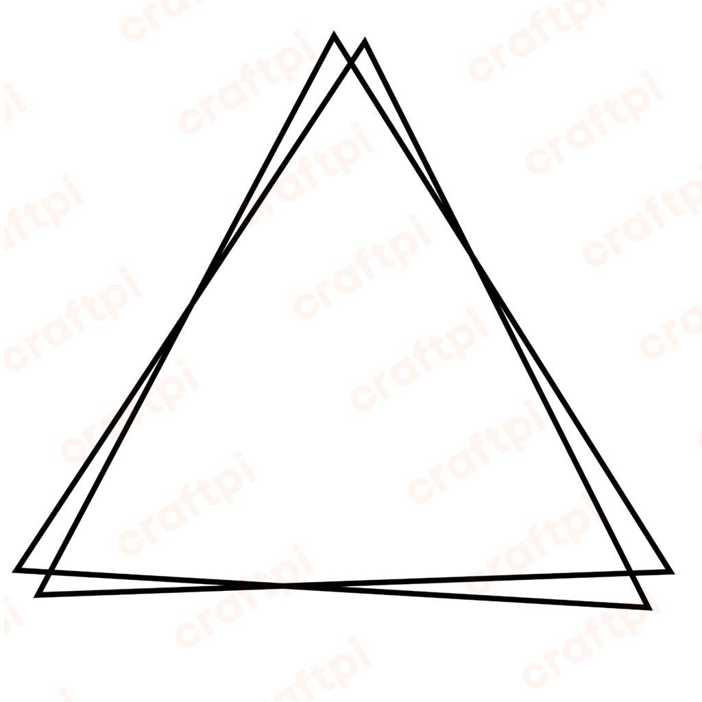Triangle Frame SVG, PNG, JPG, PSD, DXF Files | Craftpi