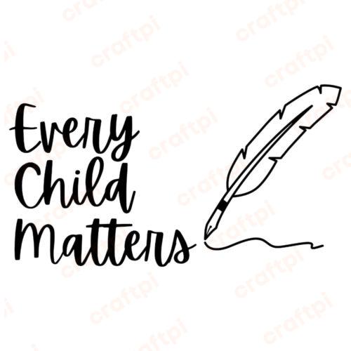 Every Child Matters Feather Pen SVG, PNG, JPG, PSD, DXF Files | Craftpi