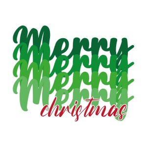 Merry Christmas Green and Red SVG, PNG, JPG, PSD, DXF Files