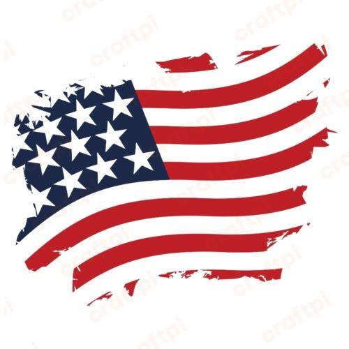 Distressed American Flag PNG, JPG, SVG, PSD, DXF Files | Craftpi