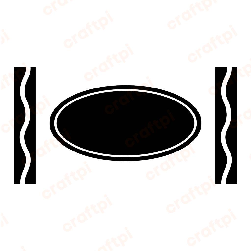 Crayon Wrap Label Template SVG, PNG, JPG, PSD, DXF Files | Craftpi